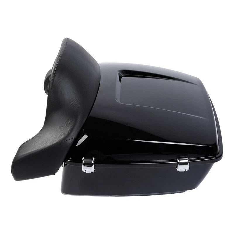 King Trunk Backrest Pad Mount Rack For Harley Heritage Classic FLHC 2018-Up