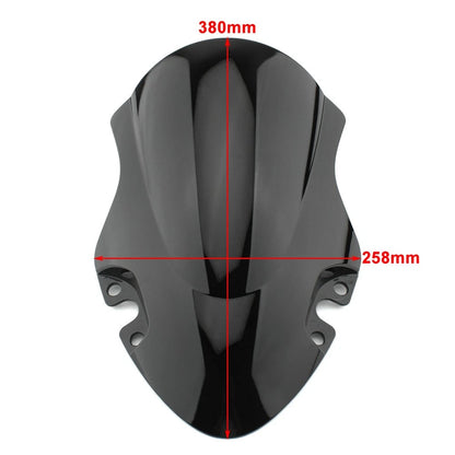 Black Front Windshield Screen Visor Windscreen For CFMoto 450SR 450SS 2022-2024