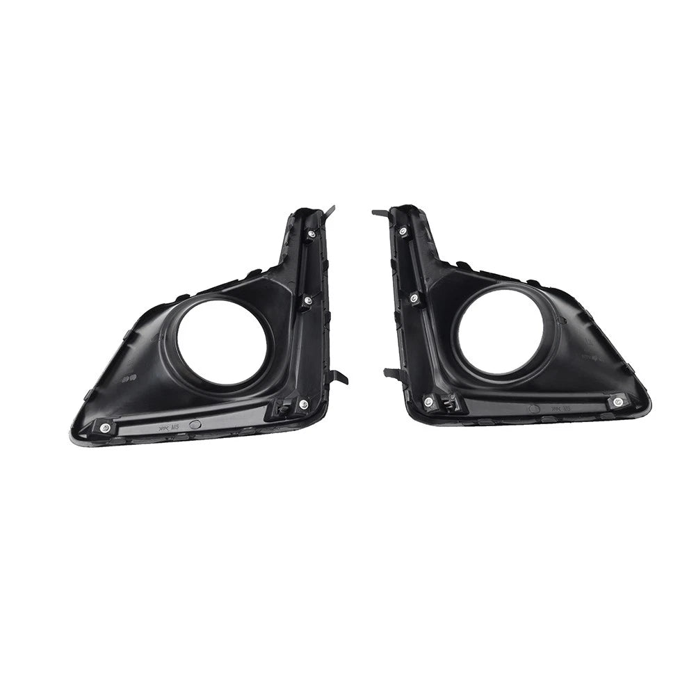 2pcs Front Bumper Fog Light Bezel Cover Black For Subaru Crosstrek 2016-2017