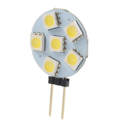 1 pc DC12V G4 Super Bright Flat Light 5050 SMD 6 LED Bulb Lamp White Light