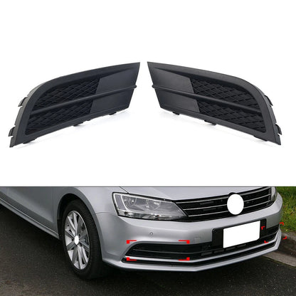 2x Front Lower Bumper Grille Fog Light Grill Cover For Volkswagen Jetta 2015-18