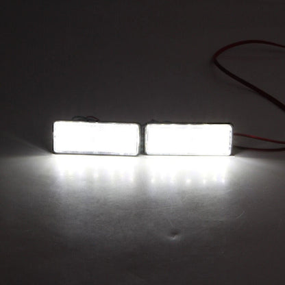 ABS Plastic 2 x Universal  Rectangle  Reflector Turn Signal Tail Brake Light
