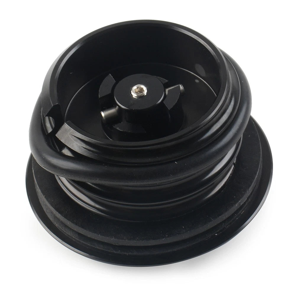 Black Motorcycle Left Hand Thread Fuel Tank Gas Cap Cover For Harley 1982-2017