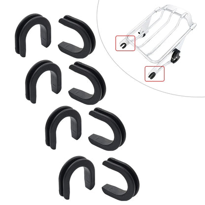 Sissy Bar Luggage Rack Side Plate Mounting Bracket Grommet For Harley 52682-09
