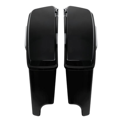 5" Stretched Hard Saddlebags Fit For Harley Softail Fatboy Cross Bones 1984-2017