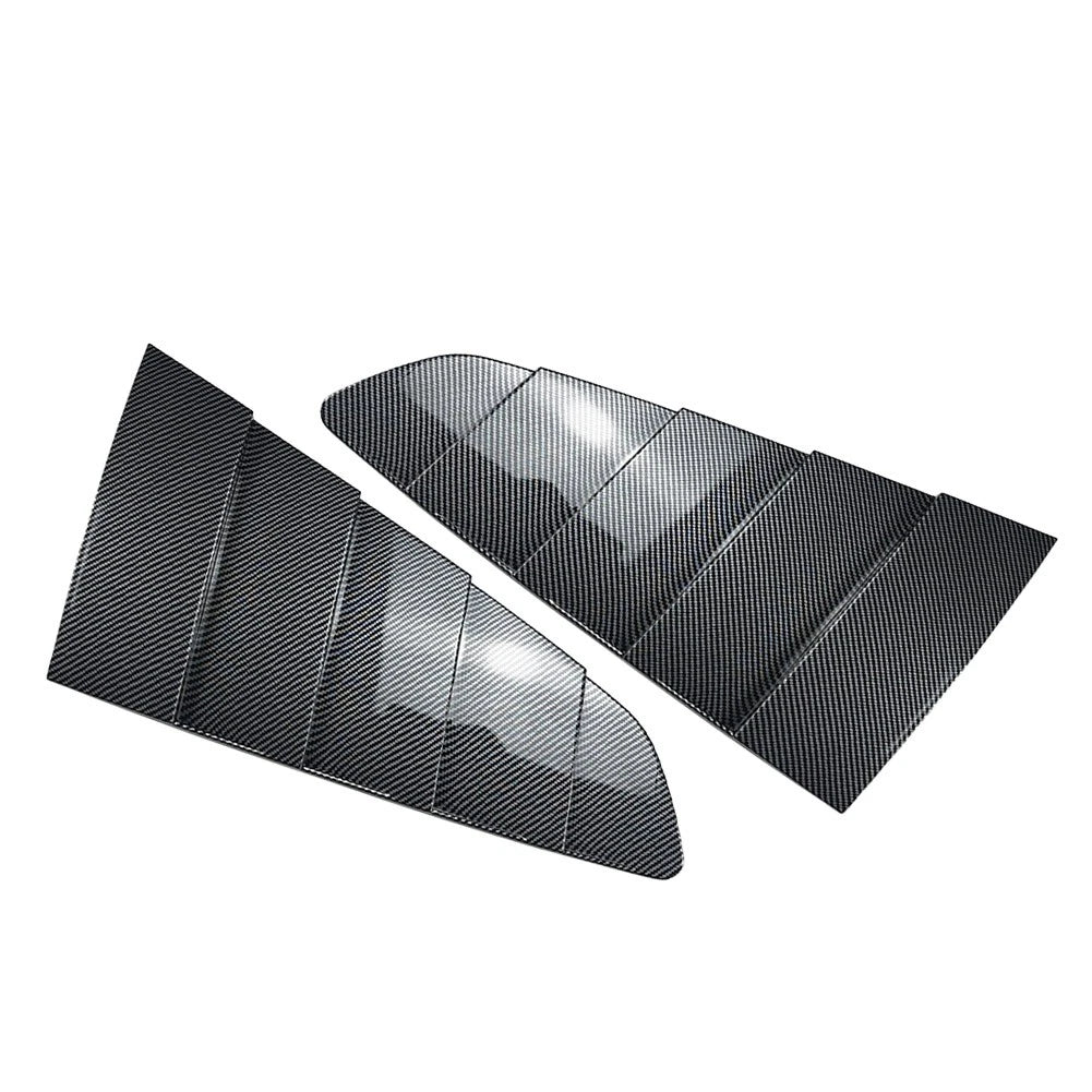 2pcs ABS Rear Side Quarter Window Louvers Cover For Ford Mustang 2015-2023