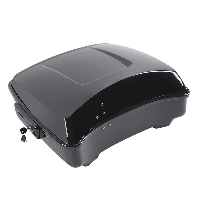 Black Chopped Trunk Mount Rack Fit For Harley Touring Road Glide King 2014-Up 15