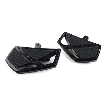 1 Pair of Black Floorboard Footrest Footpegs For Harley Softail 2018-2023
