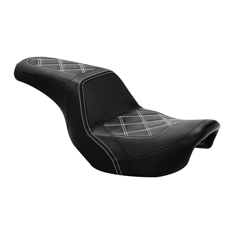 Driver Passenger Seat Fit For Harley Dyna Super Glide Custom FXDC 2006-17 Black