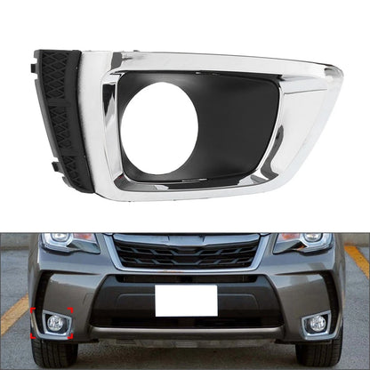 Front Bumper Fog Light Bezel Chrome+Black For Subaru Forester 2014-2018 Right