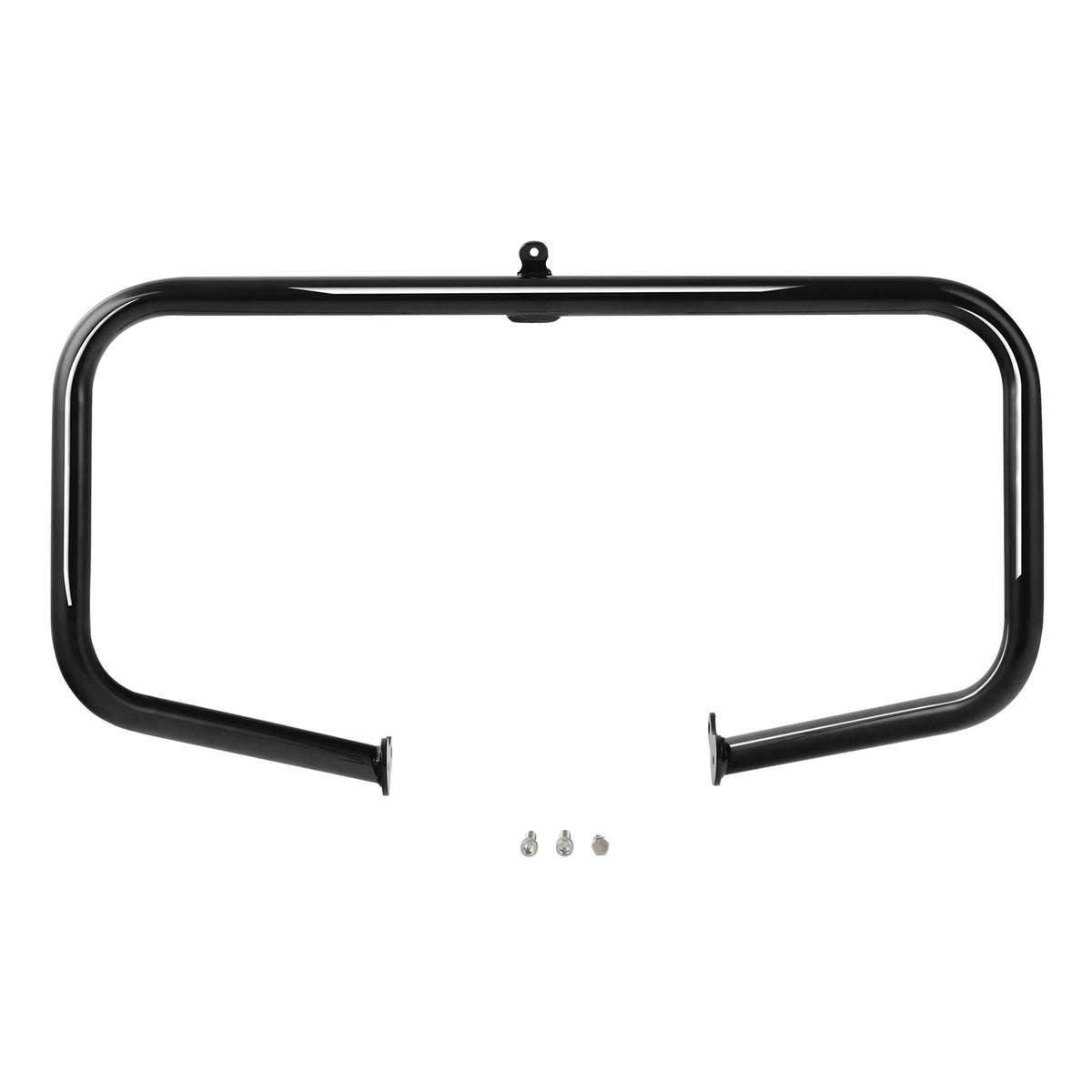 Black Highway Engine Guard Crash Bar FootPegs Fit For Harley Street Glide 09-25