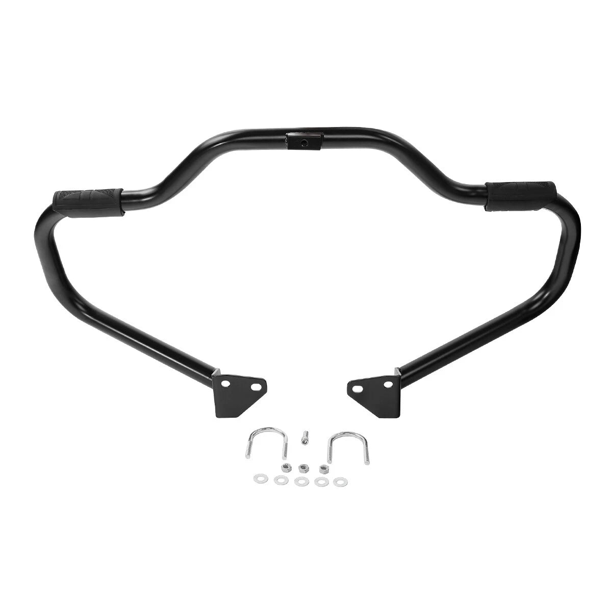 Black 1.25" Highway Engine Guard Crash Bar For Harley Dyna Super Wide Glide 06+