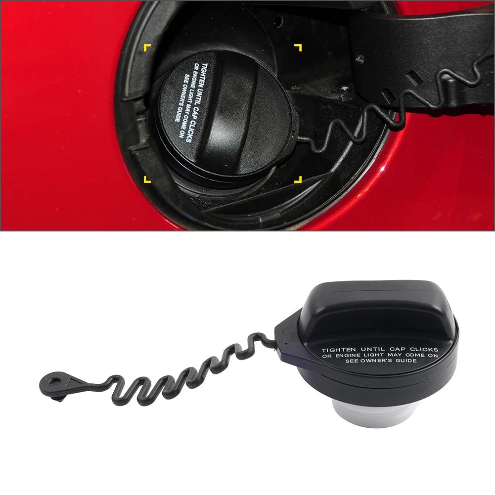 Petrol Fuel Tethered Gas Cap ABS For Land Rover Freelander 2 2008-2015 Black