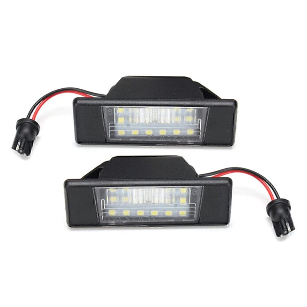 2 Pcs LED License Plate Light Assy Fits For Nissan Juke Versa X-Trail etc.