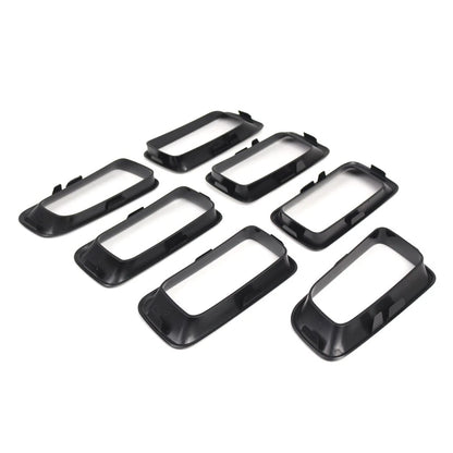 Front Grille Insert Cover Frame Grille Molding Black For Jeep Compass 2011-2017