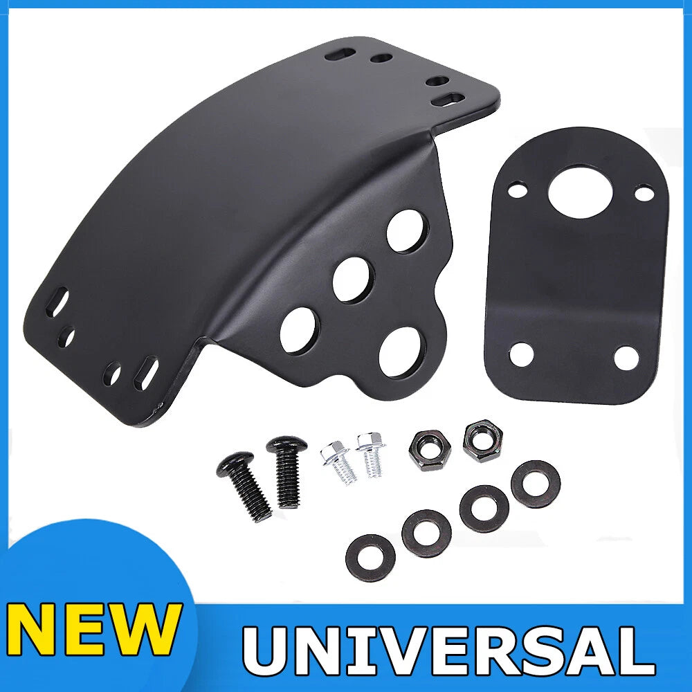 Motorcycle Black Side Mount License Plate Bracket Holder For Harley Chopper USA
