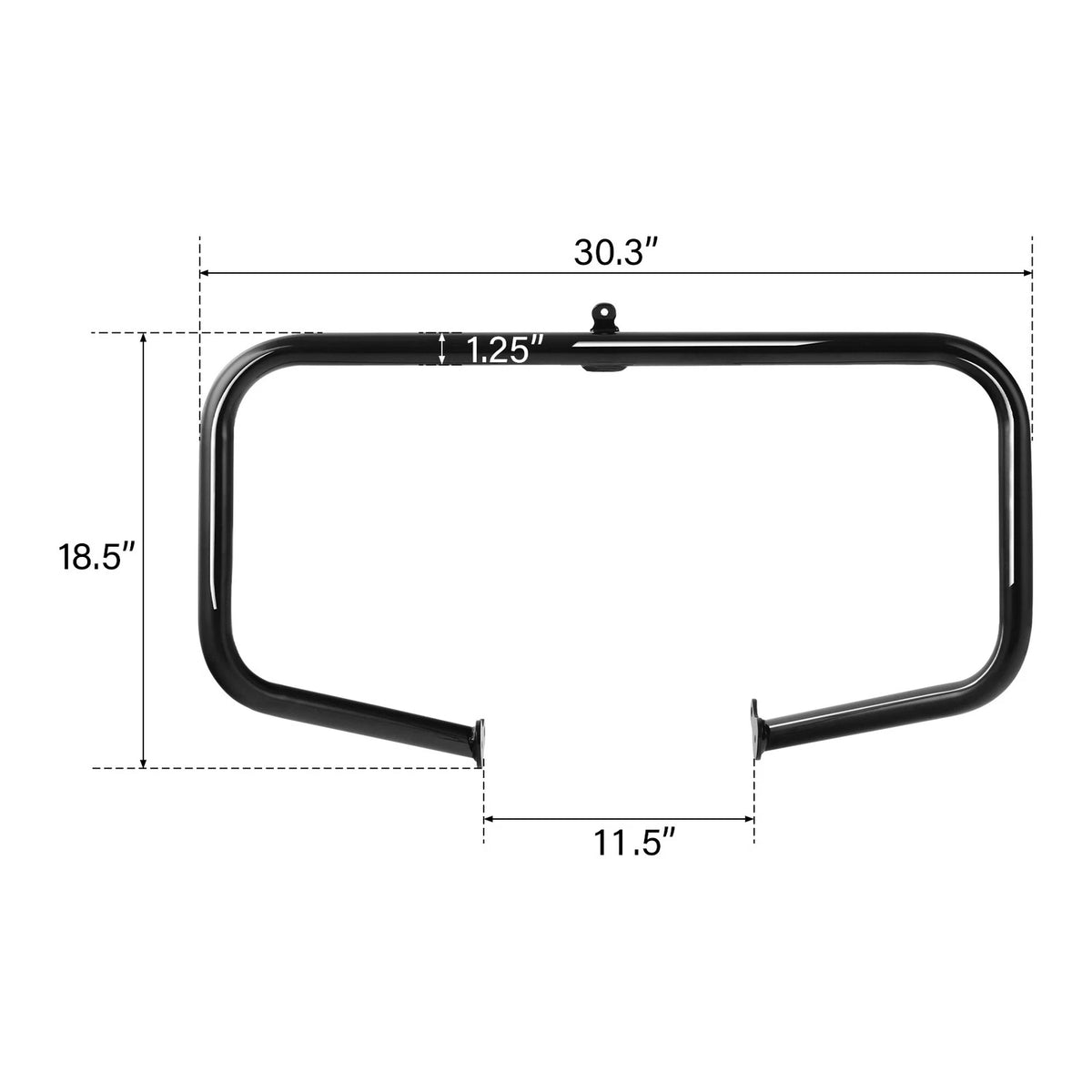 Lower Vented Fairings Speakers & Engine Guard Fit For Harley Touring 14-24 Black