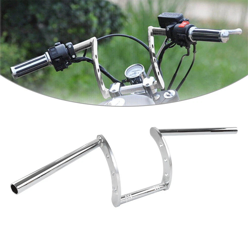7/8" Handlebars Z Bar Drag Bars Fit Harley For Honda For Chopper Cruiser Bobber
