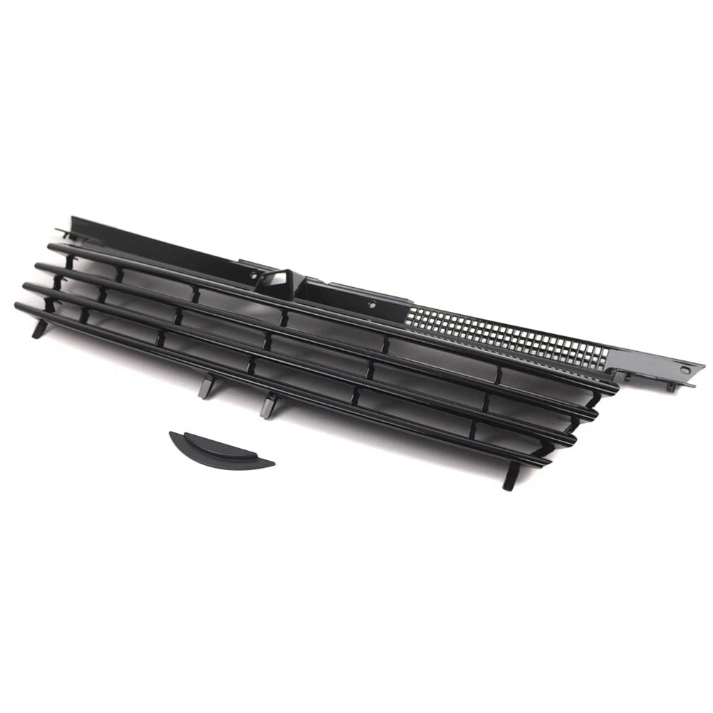 Front Hood Bumper Grille Glossy Black For VW Jetta Bora MK4 1999-2004 2000