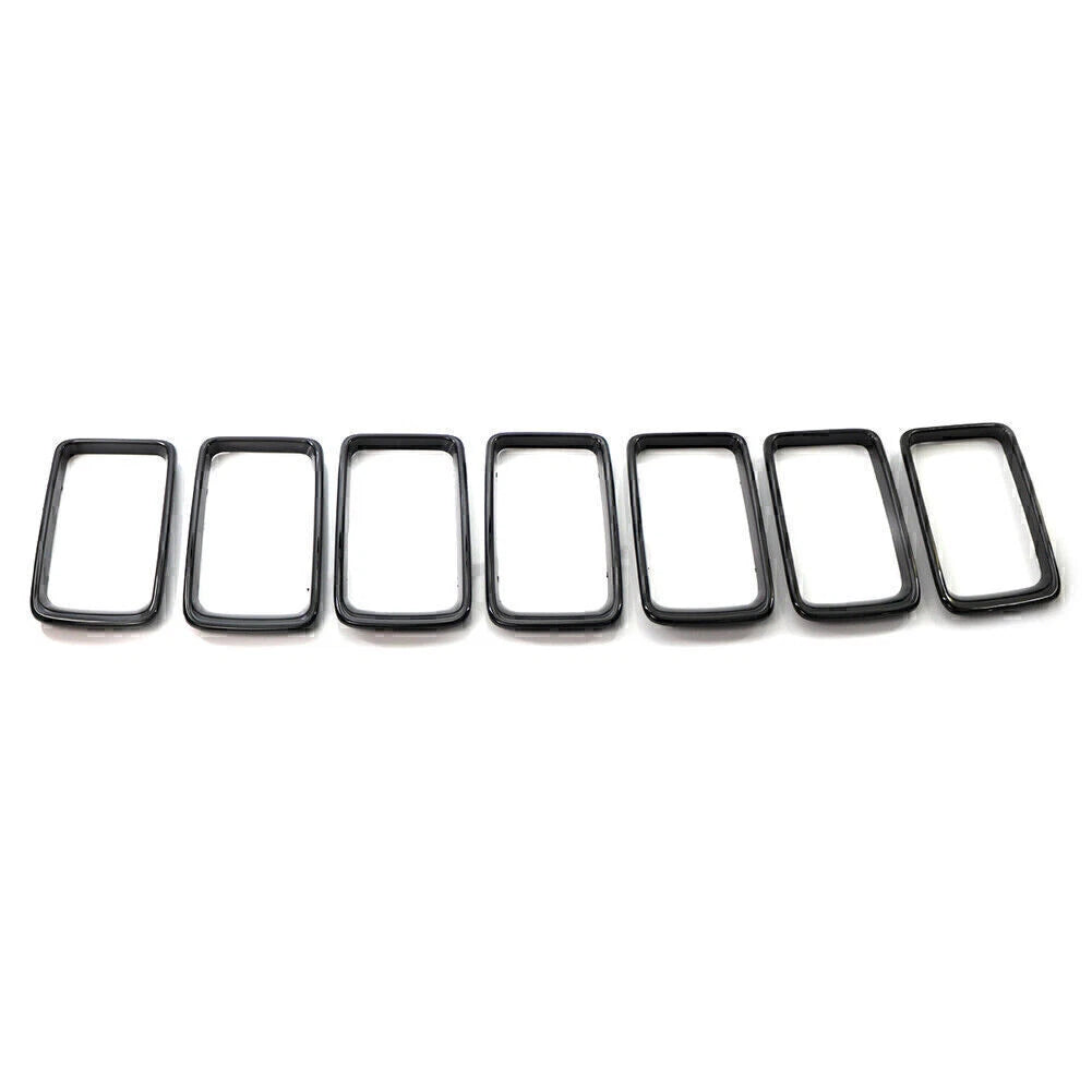Front Grille Grill Insert Ring Trim Cover For Jeep Grand Cherokee 14-16 Black US