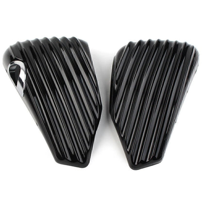 Left & Right Side Oil Tank Battery Cover Fit Harley Sportster XL883 XL1200 04-13
