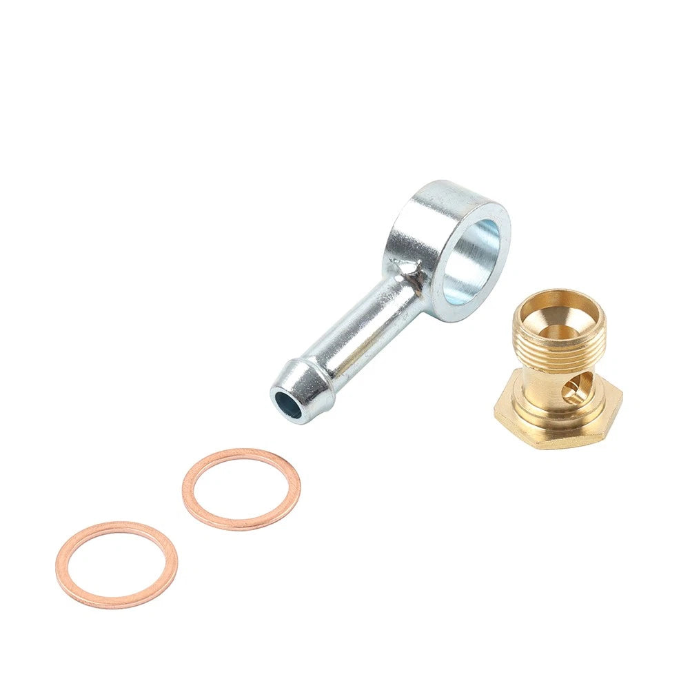 9/16-24 to 5/16" Banjo Fuel Bowl Inlet Fitting Swivel Barb For 26-25