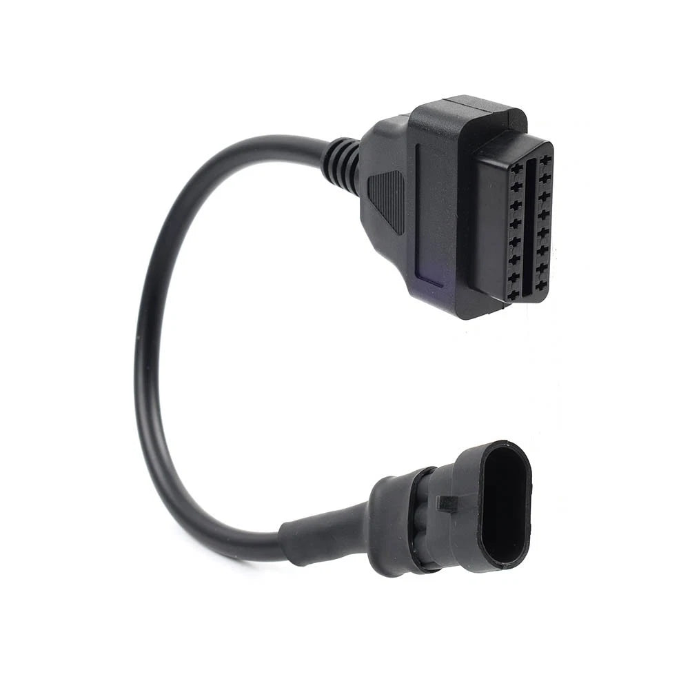 1x Motorcycle 3 pin To 16pin OBD2 Diagnostic Cable Adapter Connector For Cfmoto