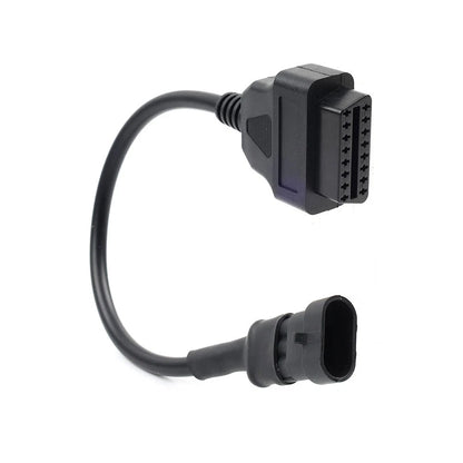 1x Motorcycle 3 pin To 16pin OBD2 Diagnostic Cable Adapter Connector For Cfmoto