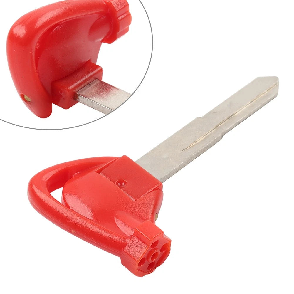 Right Ignition Key Blank Uncut Blade Red For Yamaha Motorbike Scooter Motor