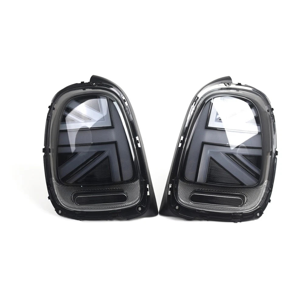 Pair 2pcs Grey Tail Lights Rear Lamps Brake Lamps For BMW Mini F55 F56 F57 14-21
