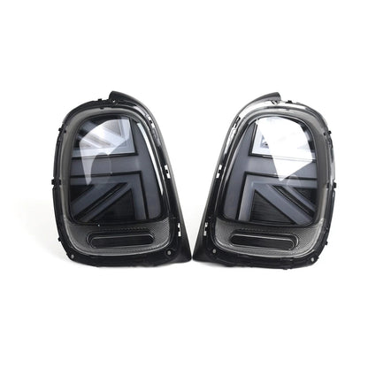 Pair 2pcs Grey Tail Lights Rear Lamps Brake Lamps For BMW Mini F55 F56 F57 14-21