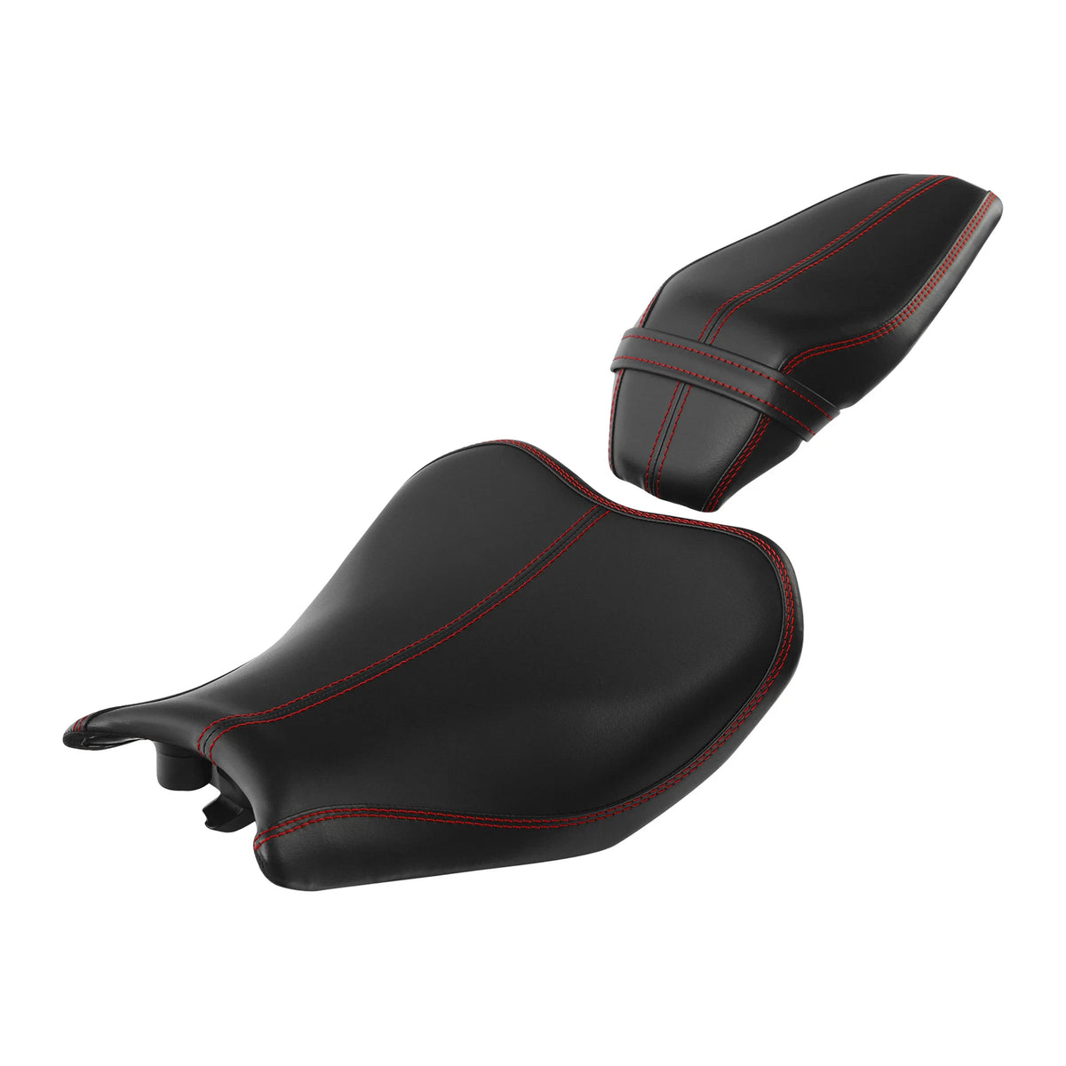 Rider Driver Passenger Seat Pad Cushion Fit For Kawasaki Z900 ZR900 17-23 Black