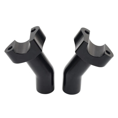 3 1/2" Pullback Handlebar Risers Fit Harley 1" Bar Dyna Softail Road King Black