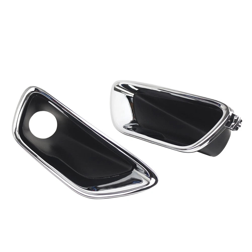 1 Pair Fog Light Lamp Cover Bezel Chrome Trim For Jeep Grand Cherokee 2017-2021