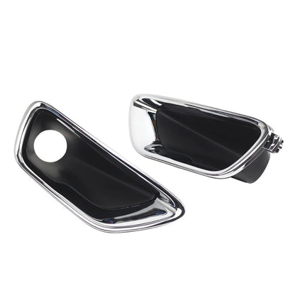 1 Pair Fog Light Lamp Cover Bezel Chrome Trim For Jeep Grand Cherokee 2017-2021