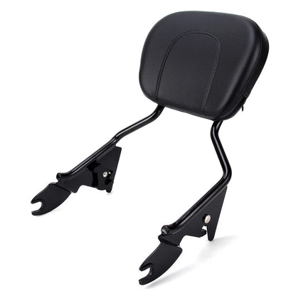 Detachable Backrest Pad Sissy Bar For Harley Touring Street Road Glide 2009-2023