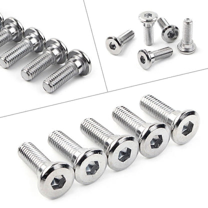 5x M8x25mm x 1.25 Steel Bolts Ti Hex Socket Disc Brake Rotor Screws Fasteners US