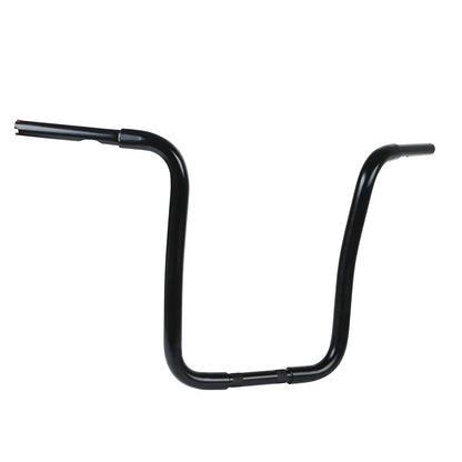 Black 14" Rise 1-1/4" Ape Handlebar Bar Fit For Harley Sportster XL Softail Dyna