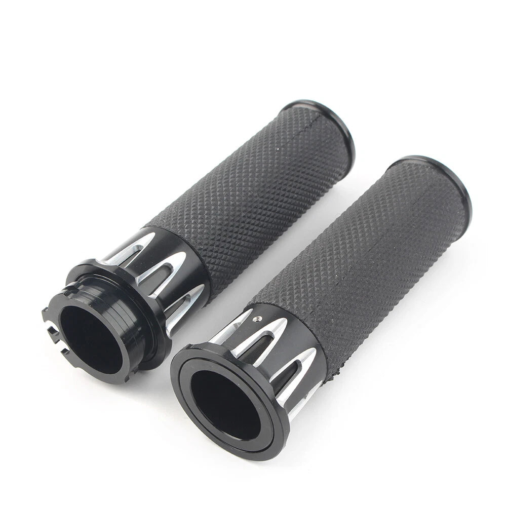1'' Handle Bar Hand Grip For Harley Touring Street Glide Softail Dyna TU5 2pcs