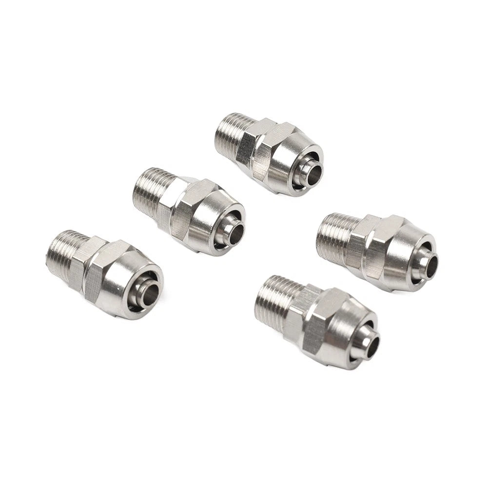 5PC Tire Changer 8mm 1/8 Air Valve Metal Connector
