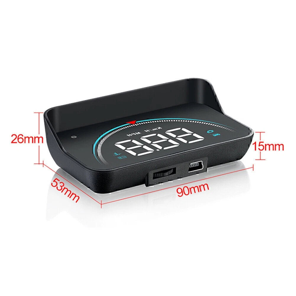 M8 Car HUD Head-up Display OBD2 II Overspeed Warning System Speed Voltage Alarm