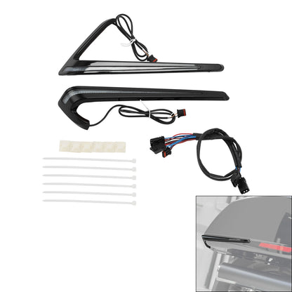 Gloss Black Saddlebags LED Brake Turn Light For Harley Low Rider ST FXLRST 22-24