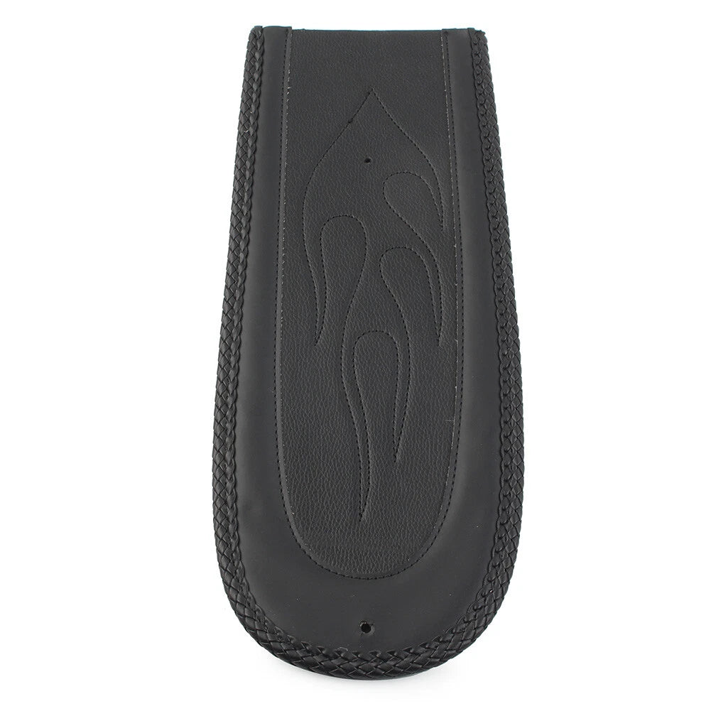 Rear Flame Fender Bib Skin Solo Seat For Harley Dyna Street Bob 2006-2017 Black