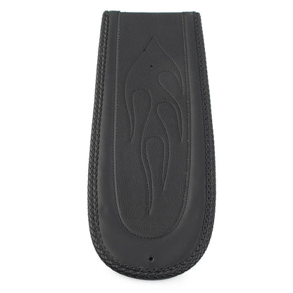 Rear Flame Fender Bib Skin Solo Seat For Harley Dyna Street Bob 2006-2017 Black