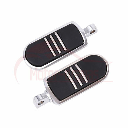Pair Male Mount Foot Pegs Footrests For Harley Touring Sportster Softail Dyna US