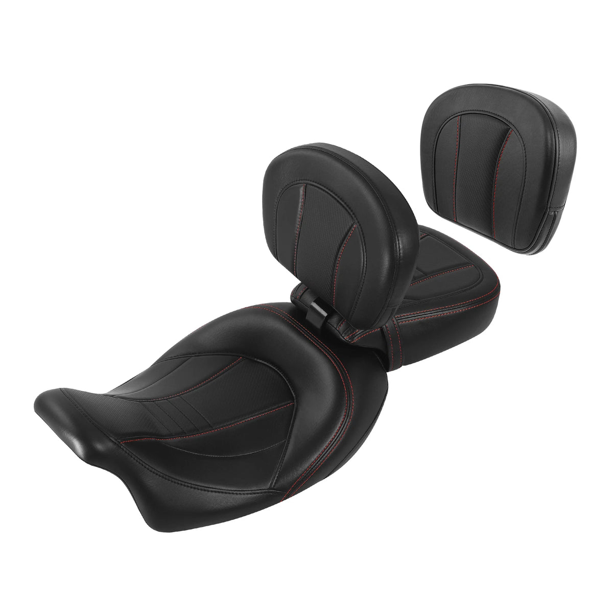 Driver Passenger Seat & Backrest Pad Fit For Harley Touring Road King 2009-2023
