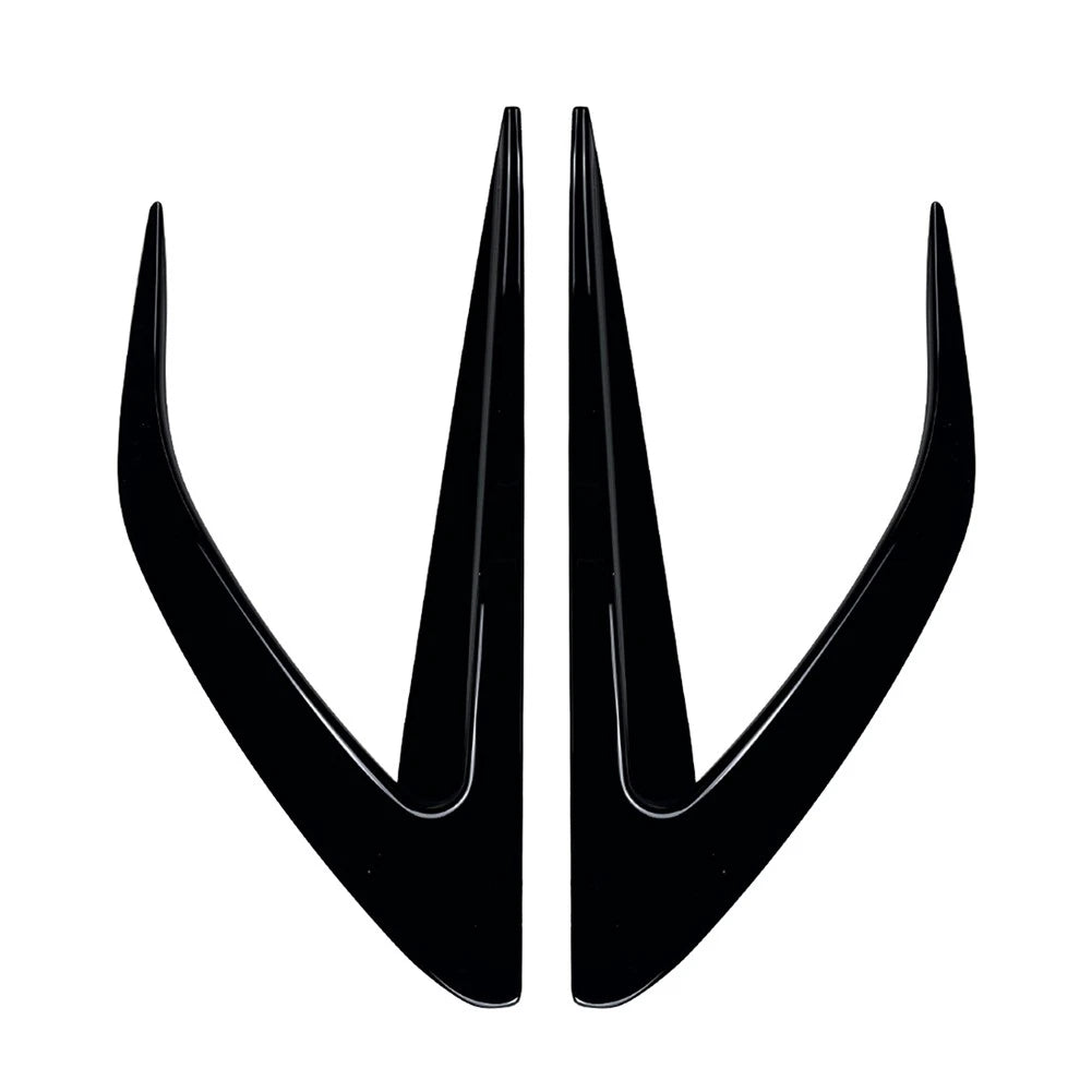 Glossy Black Front Bumper Side Air Vent Trims For Mazda MX-5 ND Miata 2016-2025
