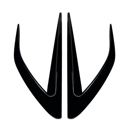 Glossy Black Front Bumper Side Air Vent Trims For Mazda MX-5 ND Miata 2016-2025