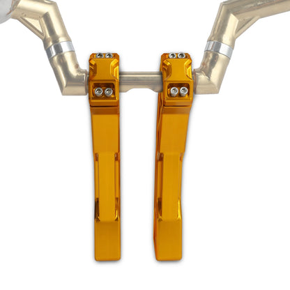10" Handlebar Riser 1" Bar Clamp Fit For Harley Softail Dyna Super Glide 99-17