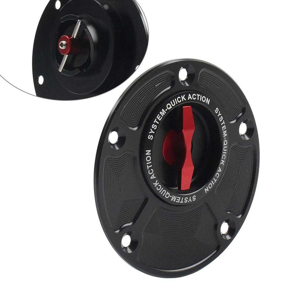 Fuel Gas Tank Cap Keyless For Yamaha YZF-R1 R6 2000-25 YZF-R3 2015-25 FZ-09 Red